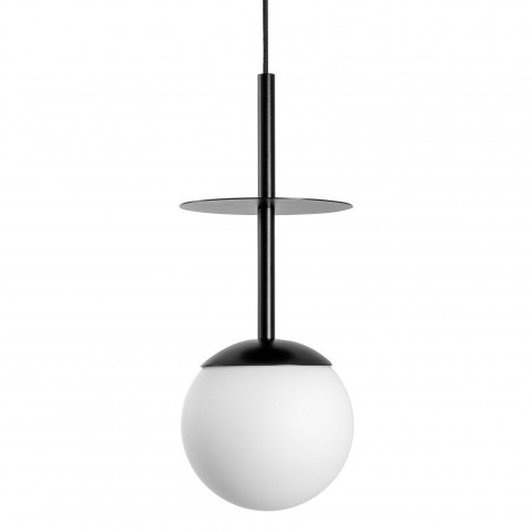 Lampa wisząca PLAAT A czarna do salonu, jadalni  