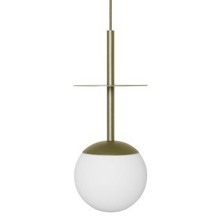 Lampa wisząca PLAAT A oliwkowa do salonu, jadalni  