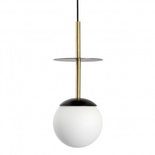 Lampa wisząca PLAAT A mosiądz szczotkowany do salonu, jadalni  