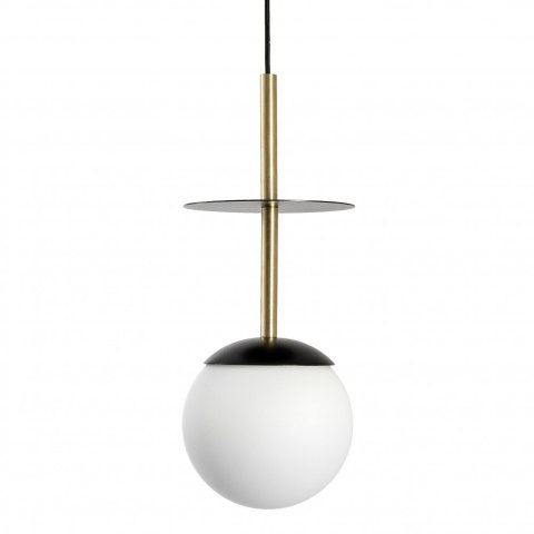 Lampa wisząca PLAAT A mosiądz szczotkowany do salonu, jadalni  