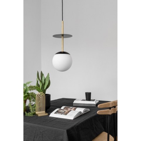 Lampa wisząca PLAAT A mosiądz szczotkowany do salonu, jadalni  