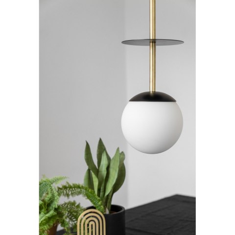 Lampa wisząca PLAAT A mosiądz szczotkowany do salonu, jadalni  