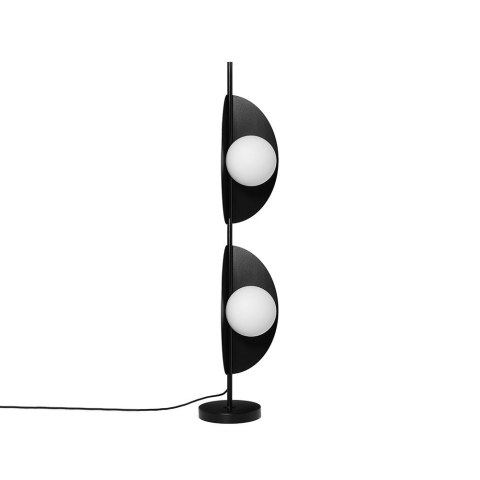 Lampa podłogowa SALLO F czarna do salonu, sypialni lub strefy wypoczynkowej