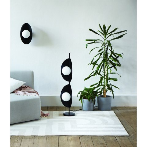 Lampa podłogowa SALLO F czarna do salonu, sypialni lub strefy wypoczynkowej