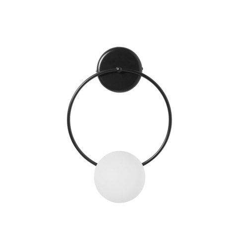 Lampa ścienna FUPPU B czarna do salonu, korytarza lub sypialni