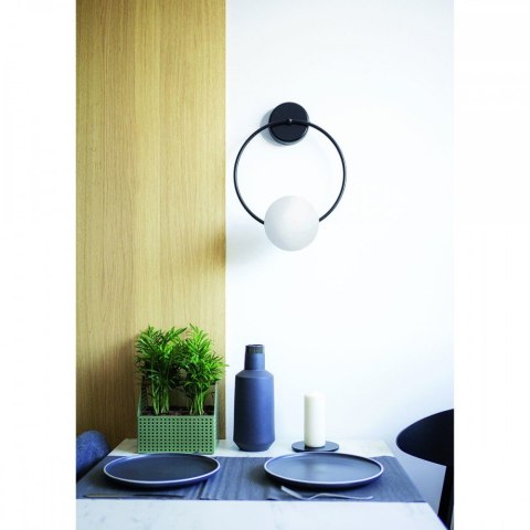 Lampa ścienna FUPPU B czarna do salonu, korytarza lub sypialni