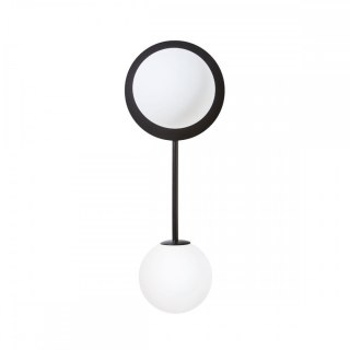 Lampa ścienna FURIKO A czarna do salonu, korytarza lub sypialni