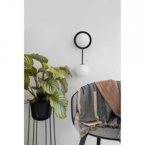Lampa ścienna FURIKO A czarna do salonu, korytarza lub sypialni