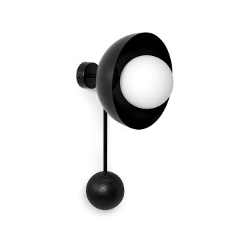 Lampa ścienna KELLO C czarna do salonu, korytarza lub sypialni