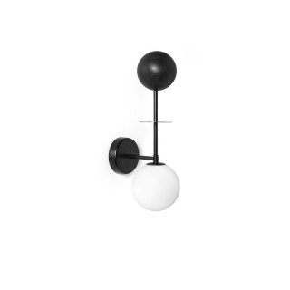 Lampa ścienna OIO B czarna do salonu, korytarza lub sypialni