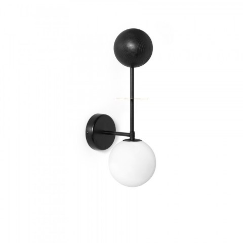Lampa ścienna OIO B mosiądz szczotkowany do salonu, korytarza lub sypialni