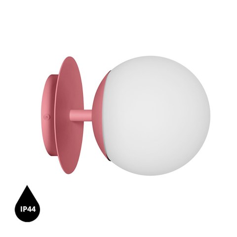 Lampa ścienna PLAAT C różowa do łazienki, korytarza lub eleganckiej strefy przy lustrze