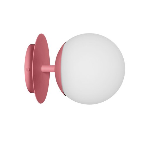 Lampa ścienna PLAAT C różowa do salonu, korytarza lub sypialni