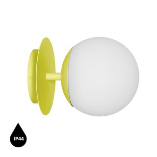 Lampa ścienna PLAAT C żółta do łazienki, korytarza lub eleganckiej strefy przy lustrze