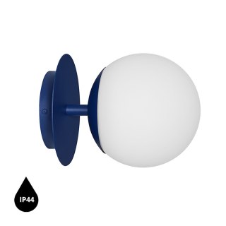 Lampa ścienna PLAAT C granatowa do łazienki, korytarza lub eleganckiej strefy przy lustrze