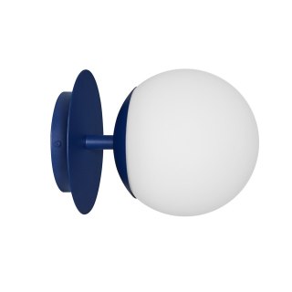 Lampa ścienna PLAAT C granatowa do salonu, korytarza lub sypialni