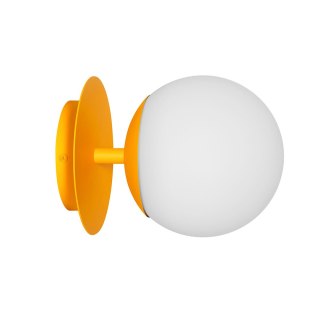 Lampa ścienna PLAAT C melonowa do salonu, korytarza lub sypialni