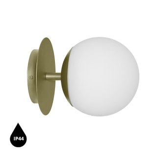 Lampa ścienna PLAAT C oliwkowa do łazienki, korytarza lub eleganckiej strefy przy lustrze