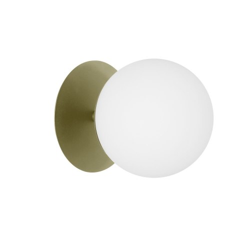 Lampa ścienna PLAAT C oliwkowa do łazienki, korytarza lub eleganckiej strefy przy lustrze