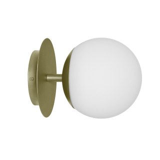 Lampa ścienna PLAAT C oliwkowa do salonu, korytarza lub sypialni