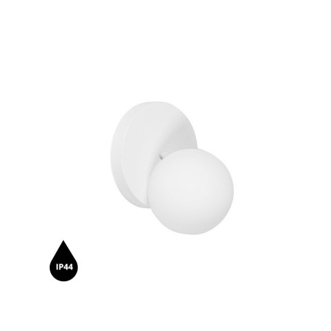 Lampa ścienna REFA A biała do łazienki, korytarza lub eleganckiej strefy przy lustrze