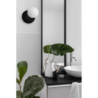 Lampa ścienna REFA A czarna do łazienki, korytarza lub eleganckiej strefy przy lustrze