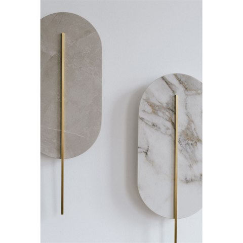 Lampa ścienna ROKKE STONE beżowa do salonu, korytarza lub sypialni
