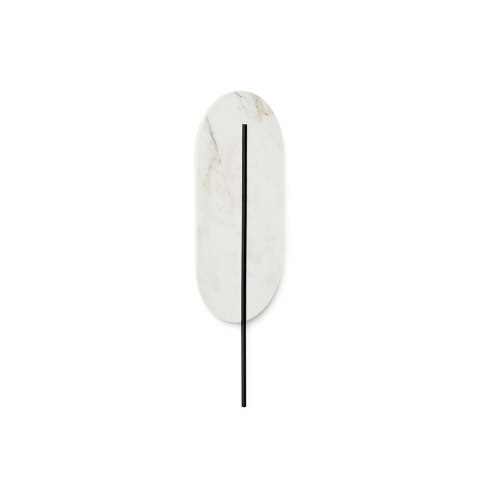 Lampa ścienna ROKKE STONE biała do salonu, korytarza lub sypialni