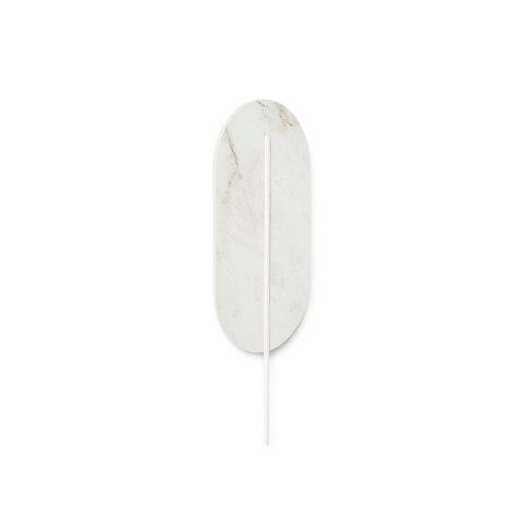 Lampa ścienna ROKKE STONE biała do salonu, korytarza lub sypialni