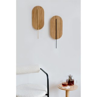 Lampa ścienna ROKKE WOOD biała do salonu, korytarza lub sypialni
