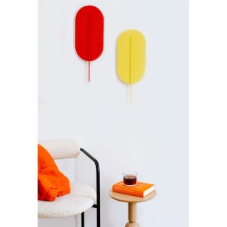 Lampa ścienna ROKKE żółta do salonu, korytarza lub sypialni