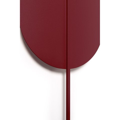 Lampa ścienna ROKKE burgundowa do salonu, korytarza lub sypialni