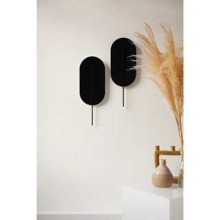 Lampa ścienna ROKKE czarna do salonu, korytarza lub sypialni