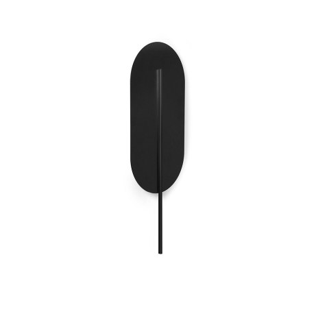 Lampa ścienna ROKKE czarna do salonu, korytarza lub sypialni