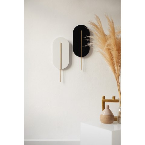 Lampa ścienna ROKKE mosiądz szczotkowany do salonu, korytarza lub sypialni