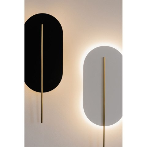 Lampa ścienna ROKKE mosiądz szczotkowany do salonu, korytarza lub sypialni