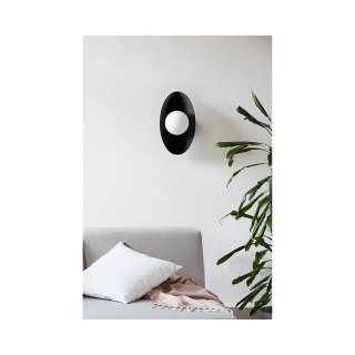 Lampa ścienna SALLO D czarna do salonu, korytarza lub sypialni