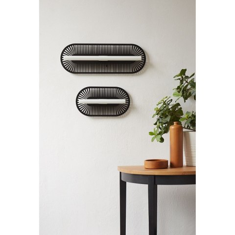 Lampa ścienna SAUVA A czarna do salonu, korytarza lub sypialni