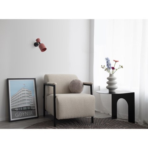 Lampa ścienna SUPURU W różowa regulowana do salonu, korytarza lub sypialni