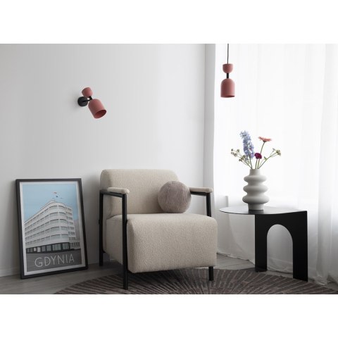 Lampa ścienna SUPURU W różowa regulowana do salonu, korytarza lub sypialni