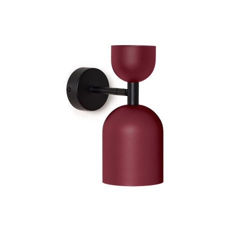 Lampa ścienna SUPURU W burgundowa regulowana do salonu, korytarza lub sypialni