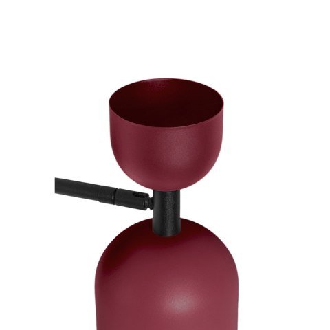 Lampa ścienna SUPURU W burgundowa regulowana do salonu, korytarza lub sypialni