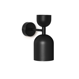 Lampa ścienna SUPURU W czarna regulowana do salonu, korytarza lub sypialni