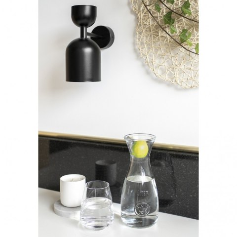 Lampa ścienna SUPURU W czarna regulowana do salonu, korytarza lub sypialni