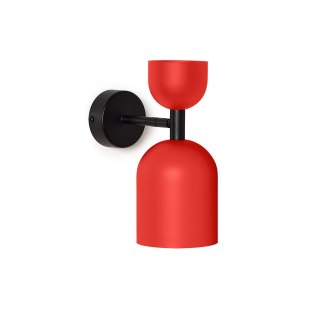 Lampa ścienna SUPURU W czerwonopomarańczowa do salonu, korytarza lub sypialni