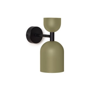 Lampa ścienna SUPURU W oliwkowa regulowana do salonu, korytarza lub sypialni