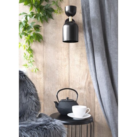 Lampa ścienna SUPURU W mosiądz szczotkowany regulowana do salonu, korytarza lub sypialni