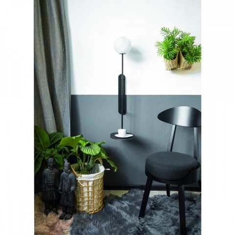 Lampa ścienna TABLO czarna do salonu, korytarza lub sypialni