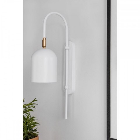 Lampa ścienna TAKU biała do salonu, korytarza lub sypialni