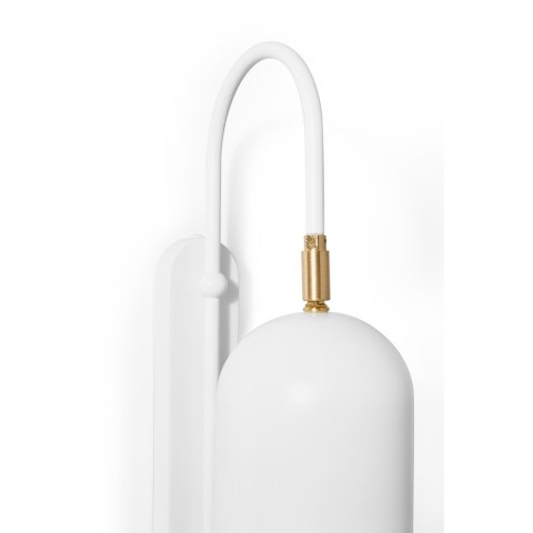 Lampa ścienna TAKU biała do salonu, korytarza lub sypialni